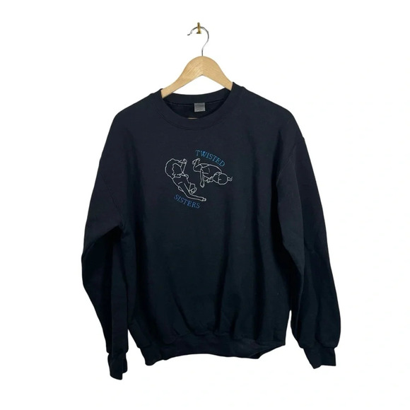 Grey’s Anatomy Twisted Sisters Meredith/Cristina Dance Embroidered Crewneck Sz M - Picture 1 of 8